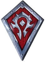 World Of Warcraft - Horde Shield - Plaatmetalen borden - Unisex - zilverkleurig rood