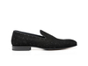 Casanova - Black Ninja Glass Pattern Leather Men Slip On