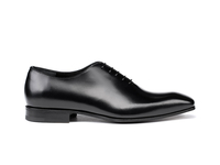 Cesare - Black Cordovan Leather Men Oxford Plain Vamp