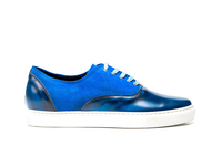 Danilo - Sneakers oxford polished blue suede blue royal