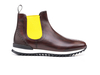 Febo - Chelsea boot running deco coffee calf black