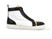 Gianmarco - High top sneakers white grain