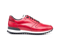 Italo - Low top running red croco deco