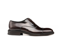 Luigi - Coffee Polished Leather Men Toe Cap