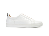 Pietro - Low top white crocodile pattern leather sneaker