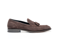 Romeo - Coffee Suede Leather Men Tassel Loafer