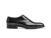 Totò - Black Calf Leather Men Oxford Toe Cap