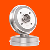 RIDEX 123B0070 Remtrommel Zonder ABS sensorring,  Zonder wiellager 212 Achteras PEUGEOT: 205 II Hatchback