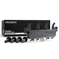 RIDEX 689C0067 Bobine 4 Incl. bougiestekker,  Aansluituitvoering SAE,  Bobine-eenheid PEUGEOT: 307 Hatchback,  206 Hatchback,  Partner I Van