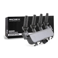 RIDEX 689C0091 Bobine 4 Waakse primaire aansluiting (rechthoekvormig),  Bobine-eenheid,  Incl. bougiestekker,  Aansluituitvoering SAE