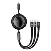 1 paquet BASEUS Câble 1.2m (4ft) Micro USB Lightning USB C 6 A 3 en 1 Rétractable Haut débit Pour Xiaomi Huawei OnePlus Accessoire de Téléphone miniinthebox