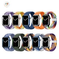 1 pc Bracelet Compatible avec Apple iWatch Apple Watch Ultra 49mm Series 8/7/6/5/4/3/2/1 / SE Bracelet Sport pour iWatch Montre intelligente Sangle Bracelet Nylon Ajustable Respirable Largage rapide miniinthebox