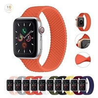 1 pc Bracelet Compatible avec Apple iWatch Apple Watch Ultra 49mm Series 8/7/6/5/4/3/2/1 / SE Bracelet Sport pour iWatch Montre intelligente Sangle Bracelet Silicone Ajustable Respirable Tressé miniinthebox