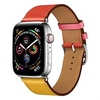 1 pc Bracelet Compatible avec Apple iWatch Series 8 7 6 5 4 3 2 1 SE Bracelet en Cuir pour iWatch Montre intelligente Sangle Bracelet Vrai Cuir Luxe Ajustable Respirable miniinthebox