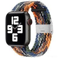 1 pc Bracelet Compatible avec Apple iWatch Series 8 7 6 5 4 3 2 1 SE Bracelet Sport pour iWatch Montre intelligente Sangle Bracelet Nylon Ajustable Élastique Tressé miniinthebox