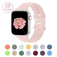 1 pc Bracelet Compatible avec Apple iWatch Series 8 7 6 5 4 3 2 1 SE Bracelet Sport pour iWatch Montre intelligente Sangle Bracelet Silicone souple Imperméable Ajustable Respirable miniinthebox