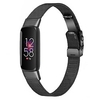 1 pc Bracelet de montre connectée Compatible avec Fitbit Luxe Acier Inoxydable Montre intelligente Sangle Ajustable Robuste Antichoc Groupe de métal Remplacement Bracelet miniinthebox