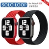 1 pcs Bracelet de montre connectée pour Apple iWatch Series 7 / SE / 6/5/4/3/2/1 38/40/41mm 42/44/45mm Silicone Montre intelligente Sangle Doux Élastique Respirable Bracelet Sport Remplacement miniinthebox