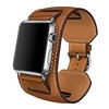 1 pcs Bracelet de montre connectée pour Apple iWatch Series 7 / SE / 6/5/4/3/2/1 38/40/41mm 42/44/45mm Vrai Cuir Montre intelligente Sangle Luxe bracelet Bracelet en Cuir Bande d