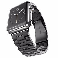 1 pcs Bracelet de montre connectée pour Apple iWatch Series 7 / SE / 6/5/4/3/2/1 Apple Watch Acier Inoxydable Montre intelligente Sangle Couleur Pleine Bande d