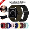 1 pcs Bracelet de montre connectée pour Apple iWatch Series 7 / SE / 6/5/4/3/2/1 Nylon Montre intelligente Sangle Doux Respirable Tressé Bracelet Sport Remplacement Bracelet miniinthebox