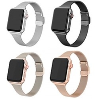 1 pcs Bracelet de montre connectée pour Apple iWatch Series 8 7 6 5 4 3 2 1 SE Acier Inoxydable Montre intelligente Sangle Bracelet Milanais Remplacement Bracelet miniinthebox