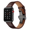 1 pcs Bracelet de montre connectée pour Apple iWatch Series 8/7/6/5/4/3/2/1 / SE 38/40/41mm 42/44/45/49mm Vrai Cuir Montre intelligente Sangle Boucle en acier inoxydable Bracelet en Cuir miniinthebox