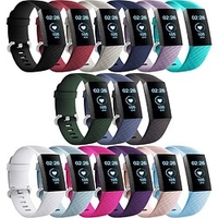 1 pcs Bracelet de montre connectée pour Fitbit Charge 3 / Charge 3 SE / Charge 4 Fitbit Charge 3 Charge 3 / Charge 3 SE / Charge 4 Silicone Montre intelligente Sangle Doux Respirable Boucle Moderne miniinthebox