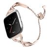1 pcs Bracelet de montre connectée pour Fitbit Versa 2 / Versa / Versa Lite fitbit Versa / fitbit Versa 2 / Versa lite Acier Inoxydable Montre intelligente Sangle Diamant bling Bande d