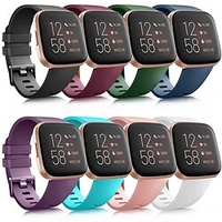 1 pcs Bracelet de montre connectée pour Fitbit Versa 2 / Versa / Versa Lite Silicone Montre intelligente Sangle Respirable Bracelet Sport Remplacement Bracelet miniinthebox