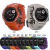 1 pcs Bracelet de montre connectée pour Garmin Instinct 2/2 Solaire / Solaire / Instinct Standard 22mm Silicone Montre intelligente Sangle Élastique Respirable Fermoir Classique Bracelet Sport miniinthebox