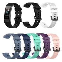1 pcs Bracelet de montre connectée pour Huawei Huawei Band 3 Pro Silicone Montre intelligente Sangle Doux Respirable Bracelet Sport Remplacement Bracelet miniinthebox