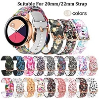 1 pcs Bracelet de montre connectée pour Samsung Galaxy Gear S2 Classique Montre 42mm Montre 3 41mm Montre Active 2 40 mm / 44 mm,  Montre Active 40 mm Montre 3 45mm,  Montre 46mm 20mm 22mm Silicone miniinthebox
