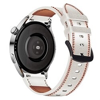 1 pcs Bracelet de montre connectée pour Samsung Galaxy Montre 3 45mm,  Montre 46mm Gear S3 Frontière,  Gear S3 Classique 22mm Vrai Cuir Montre intelligente Sangle Luxe Ajustable Respirable Bracelet miniinthebox
