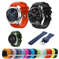 1 pcs Bracelet de montre connectée pour Samsung Galaxy Watch 3 Galaxy Watch Gear S3 Frontier Classic 45mm 46mm,  22mm Watch Band Silicone Montre intelligente Sangle Doux Élastique Respirable Bracelet miniinthebox