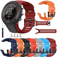 1 pcs Bracelet de montre connectée pour Suunto Ambit 1/2/2S / 2R / 3 Sport / 3 Run / 3 Peak Silicone Montre intelligente Sangle Élastique Respirable Bracelet Sport Remplacement Bracelet miniinthebox