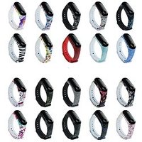 1 pcs Bracelet de montre connectée pour Xiaomi Mi Band 3 Xiaomi Mi Band 4 Silicone Montre intelligente Sangle Doux Respirable Bracelet Sport Remplacement Bracelet miniinthebox