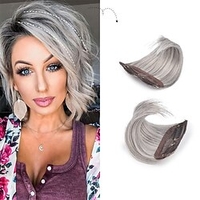 1 pièces 4 pouces postiches courtes et épaisses ajoutant un volume de cheveux supplémentaire clip dans les extensions de cheveux surmatelas pour cheveux clairsemés femmes miniinthebox