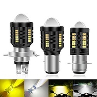 1 pièces ba20d p15d h4 led moto phares ampoules salut/lo faisceau moto led scooter atv accessoires antibrouillard blanc phares ampoules miniinthebox