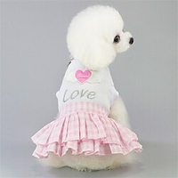 1 pièces pet chien robe chemise chiot jupe mignon toutou robe chien vêtements d