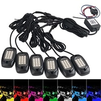 1 pièces rgb underglow lumières ambiantes lampes de châssis de voiture pièces extérieures étanches pour la lumière d