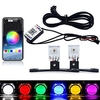 1 pièces voiture led diable oeil démon mauvais yeux drl led application compatible bluetooth rgb 2.5 phares moto mini projecteur lentille accessoires miniinthebox