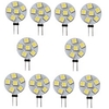 10pcs 1 w led bi-pin lights 120 lm g4 6 led perles smd 5050 blanc chaud jaune miniinthebox