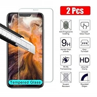 2 pcs Téléphoner Protection Écran Pour Apple iPhone 13 Pro Max 12 Mini 11 X XR XS Max 8 7 iPhone 11 Pro iPhone 11 Pro Max iPhone 8 Plus iPhone 7 Plus Verre Trempé Haute Définition (HD) Dureté 9H miniinthebox