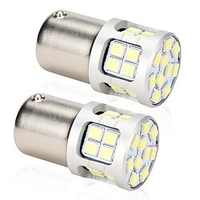 2 pièces 1156 p21w led ba15s py21w ampoule 12v 30smd 1157 bay15d p21/5w led pour clignotant arrière miniinthebox