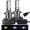 2 pièces INFITARY Moto Automatique LED Lampe Frontale H7 H3 H11 Ampoules électriques 4000-4500 k 6000-6500 k D