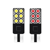 2 pièces t10 w5w led ampoule stroboscopique canbus 194 168 12smd 3030 auto voiture ampoule coin lumière intérieur lampe de lecture clignotant 12v super lumineux miniinthebox