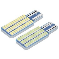 2 pièces w5w t10 led t10 stroboscope led flash led 194 168 w5w 33smd led ampoule de stationnement auto coin dégagement lampcanbus miniinthebox