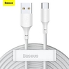 2 Trousses BASEUS Câble USB-C 40W 5FT USB A vers USB C 5 A Charge Rapide Transfert de données élevé Durable Anti-pliage Pour Macbook Samsung Xiaomi Accessoire de Téléphone miniinthebox