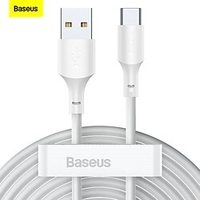 2 Trousses BASEUS Câble USB-C 40W 5FT USB A vers USB C 5 A Charge Rapide Transfert de données élevé Durable Anti-pliage Pour Macbook Samsung Xiaomi Accessoire de Téléphone miniinthebox